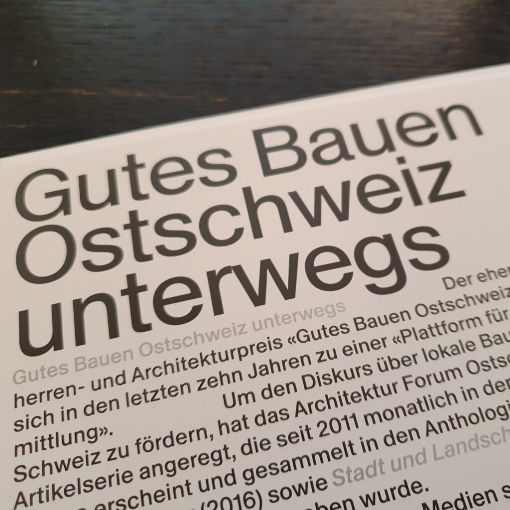 gutes bauen ostschweiz unterwegs weinfelden wyfelder triest verlag architekturforum ostschweiz 00