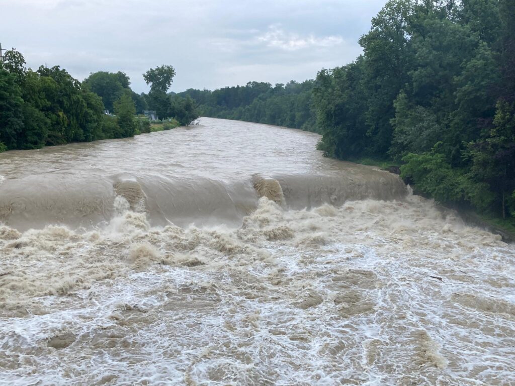 hochwasser thur Weinfelden 2021 juli