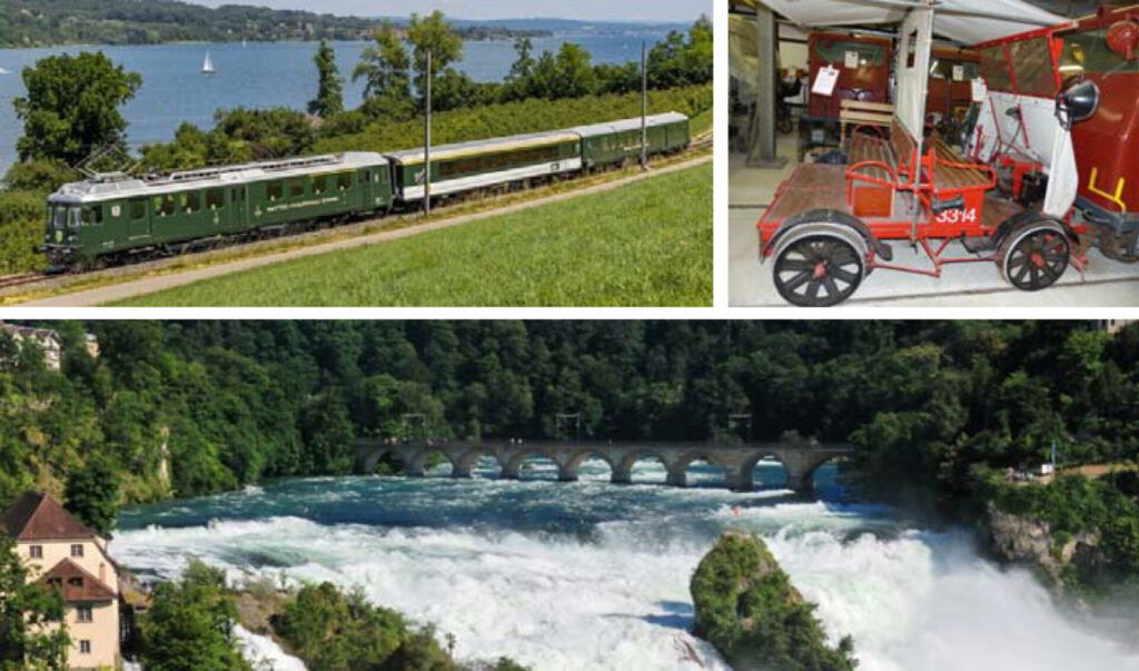 Auf Nebenstrecken am Rheinfall vorbei nach Koblenz