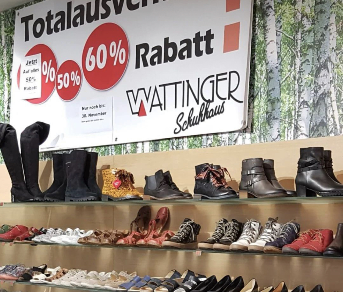 Schuhhaus Wattinger Totalausverkauf