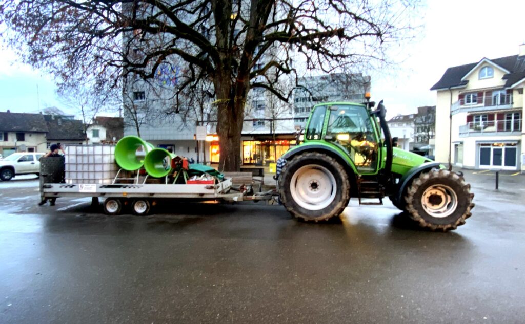 Christbaumverkäufer Marktplatz Weinfelden 2021