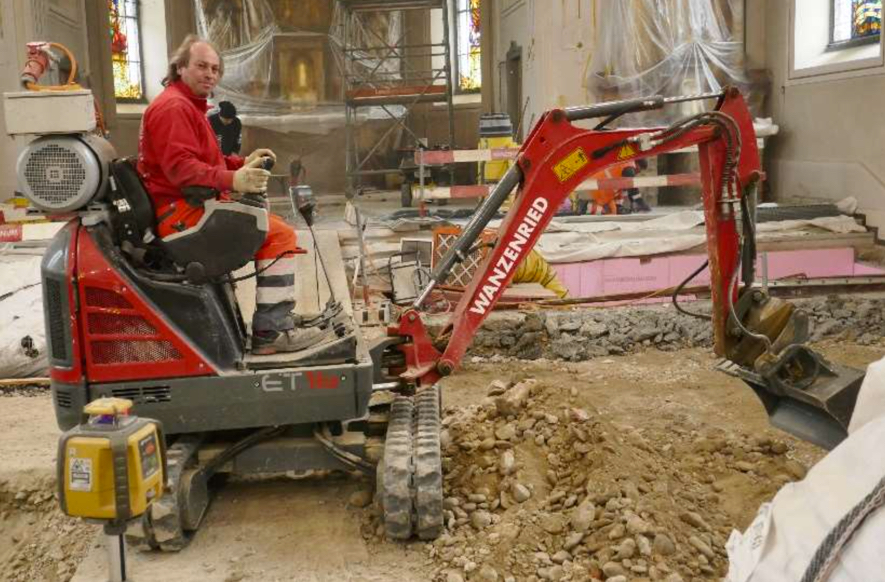 Unsere Kirche wird neu Kirchenboden weinfelden wyfelder sanierung total