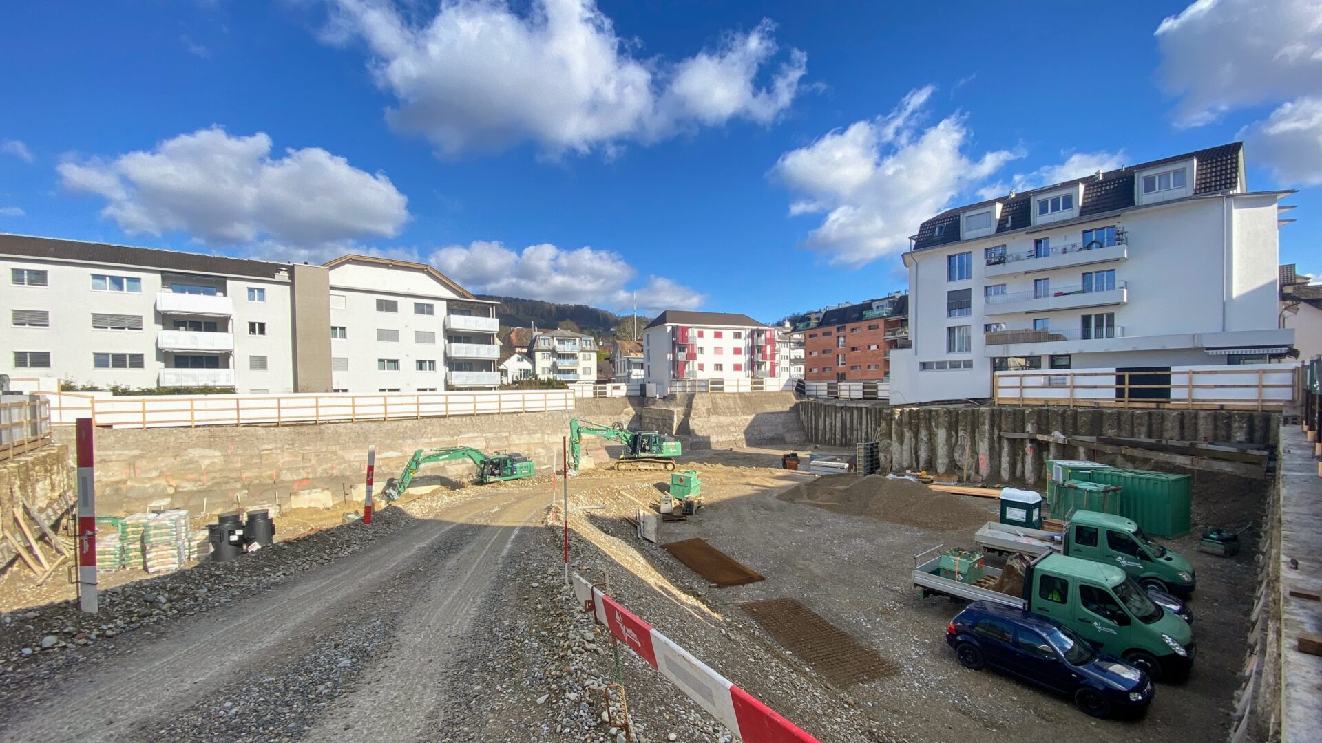 Grossbaustelle Sonnenwinkel, die Arbeiten schreiten voran