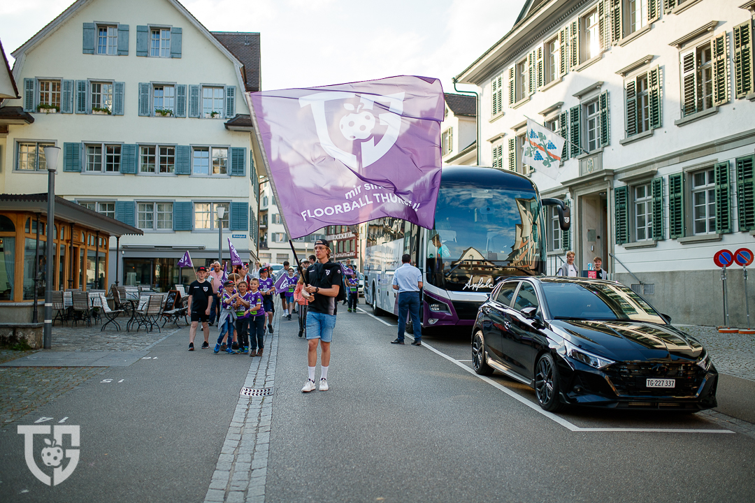 Impressionen während dem Aufsteigfest von Floorball Thurgau in die NLA