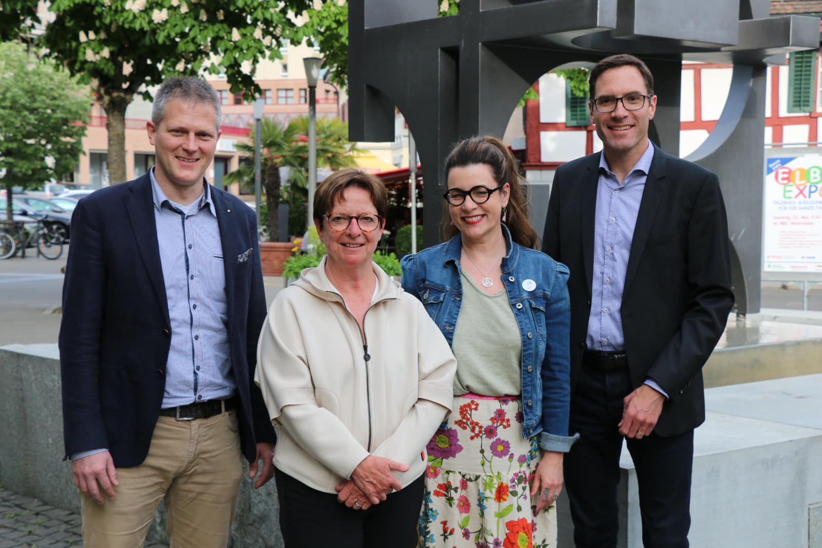 Valentin Hasler, Veronica Bieler-Hotz, Nicole van Rooijen-Rollier und Simon Wolfer.