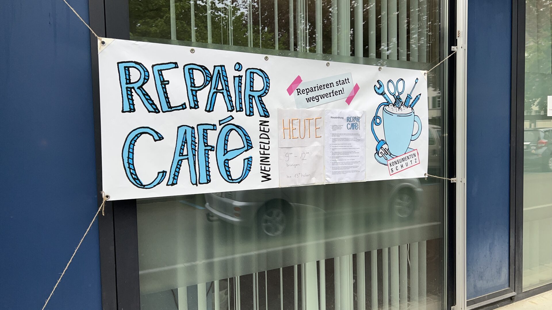 repair cafe weinfelden wyfelder plakat pestalozzistrasse