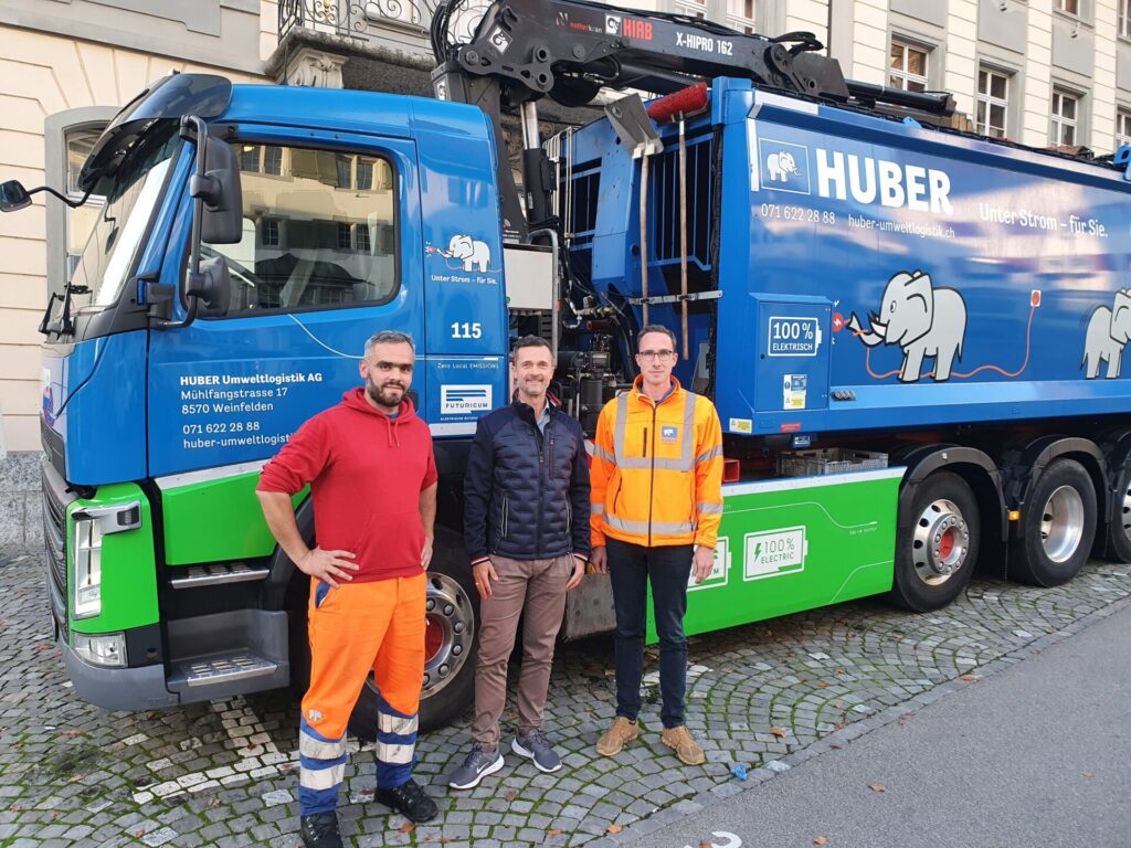 Elektrischer Lastwagen Huber Umweltlogistik