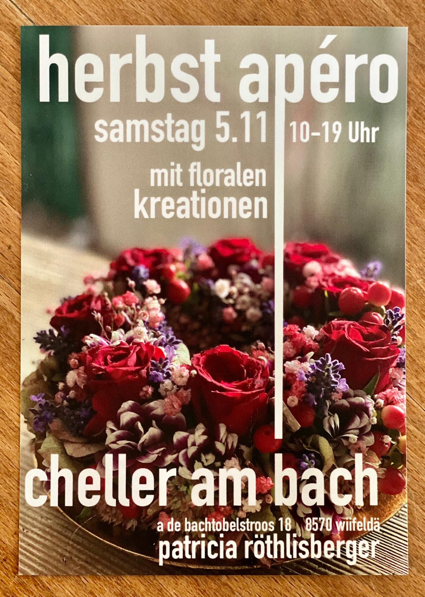 cheller am bach herbst apero wyfelder