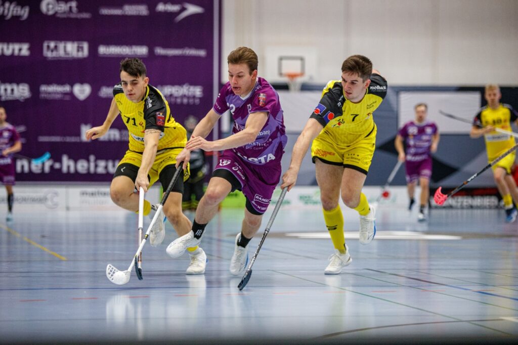 10.12.22 - Weinfelden; Unihockey Meisterschaftsspiel Lidl Unihockey Prime League Lidl Unihockey Prime League: Floorball Thurgau - HC Rychenberg Winterthur (Sandro Schmuki/ Floorball Thurgau) floorball-thurgau.ch