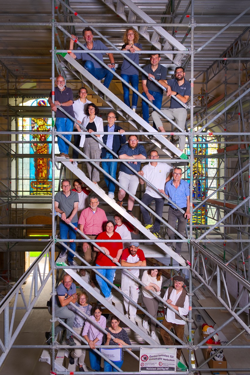 Kirchenrestaurierung – Begleiter durch die Bauzeit weinfelden Gruppenbild
