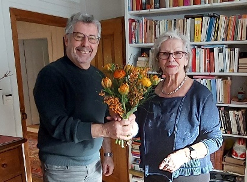 Foto: Vereinspräsident Thomas Gerster und Jolanda Bachmann