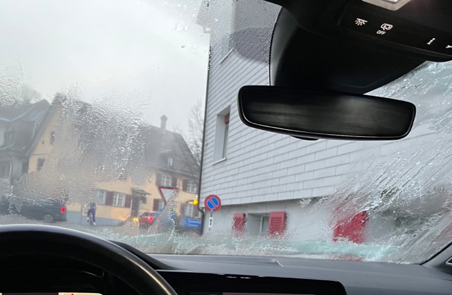 Die Sicht bei den kontrollierten Fahrzeugen war teilweise sehr stark eingeschränkt. (Bilder: Kantonspolizei Thurgau7