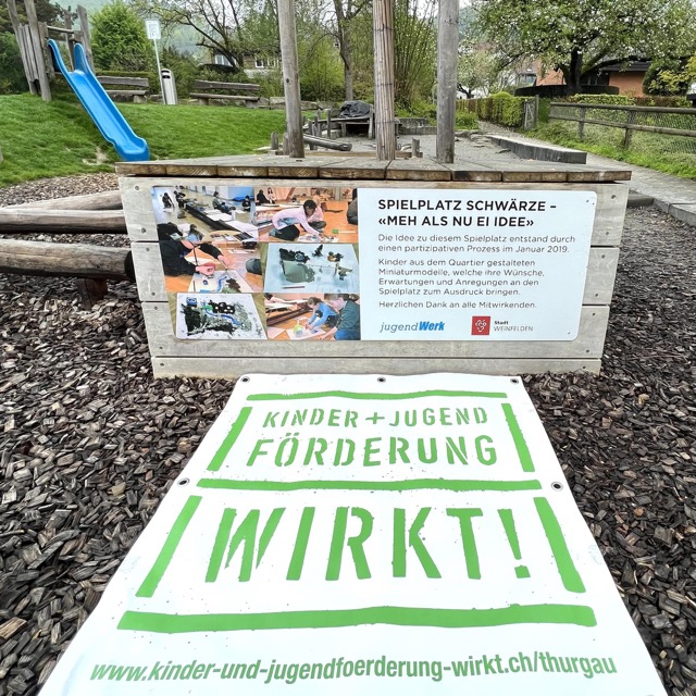 Abenteuer auf dem Spielplatz Schwärze Das JugendWerk Weinfelden lädt ein