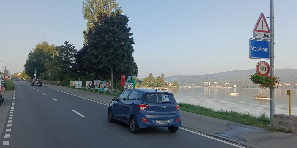 Für Wahlplakate am Strassenrand gilt eine neue Vereinbarung auf Kantonsstrassen. Bild- Kanton Thurgau