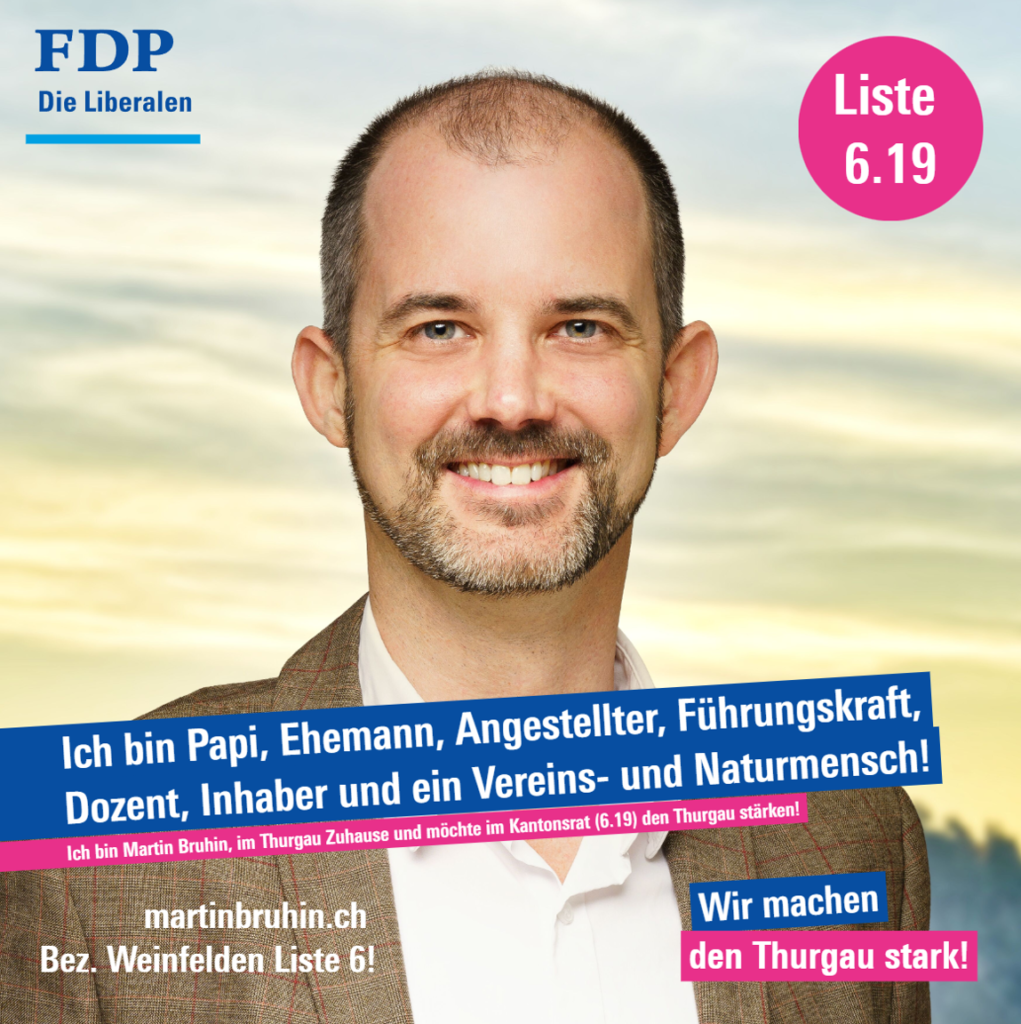 Martin Bruhin kandidiert für den Grossen Rat