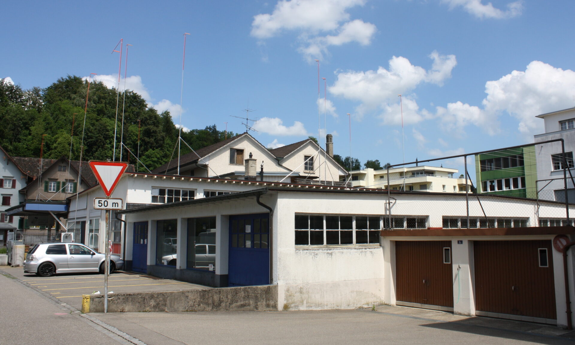 Die ehemalige Central-Garage, zuletzt Firmensitz von Silvano Jud, abgebrochen 2020.