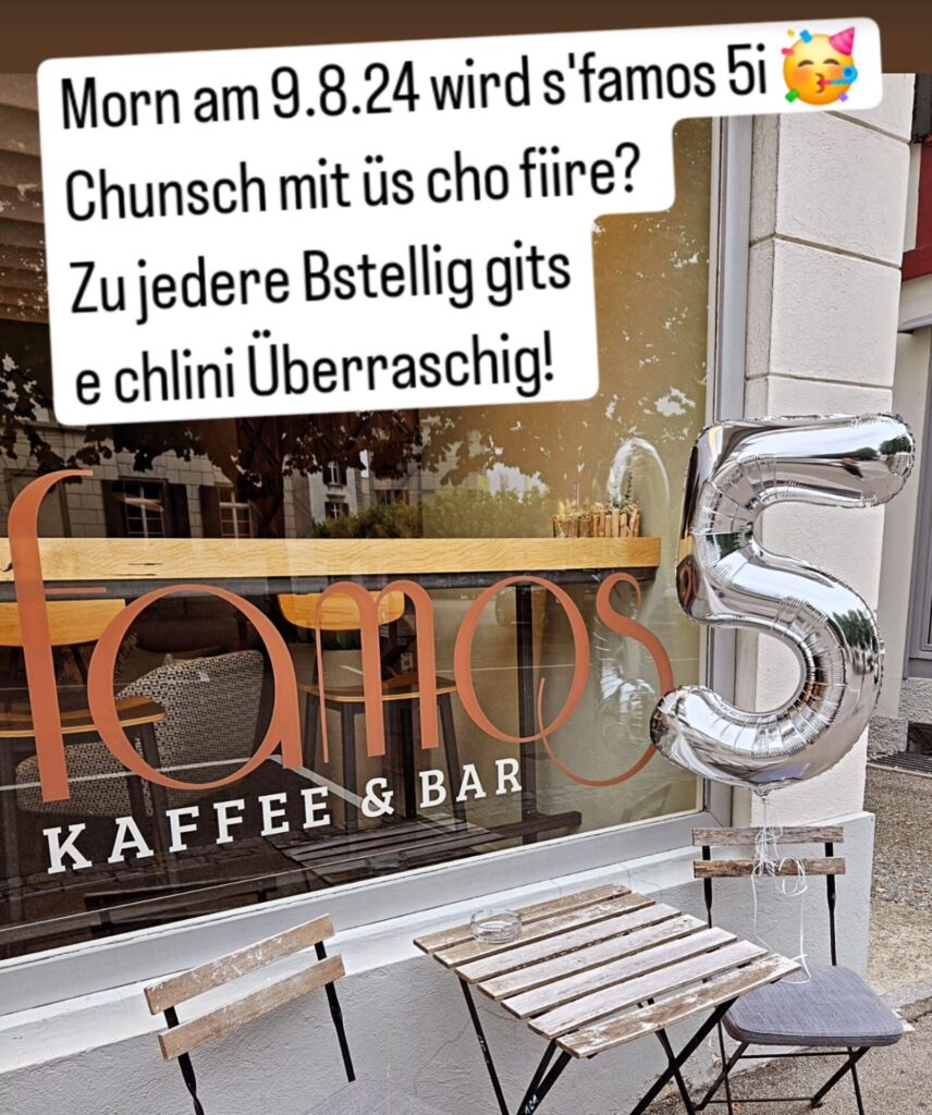fünf jahre famos weinfelden 9. August 2024 WYFELDER – lokal informiert