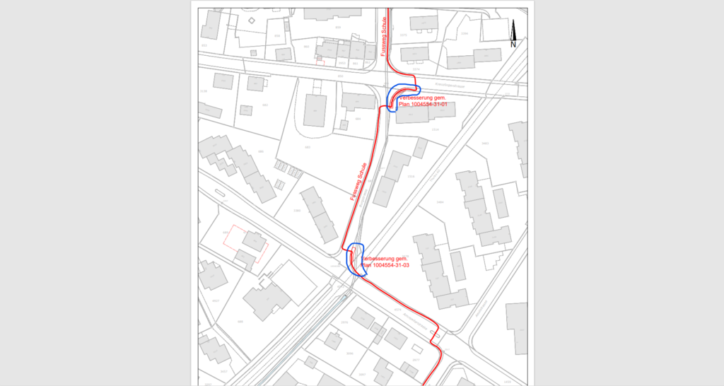 Ende Oktober werden die Trottoire auf der Burgstrasse verlängert. (Bild: Stadt Weinfelden)
