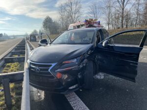 Der verunfallte Autofahrer musste von der Rega ins Spital geflogen werden Bild- Kantonspolizei Thurgau