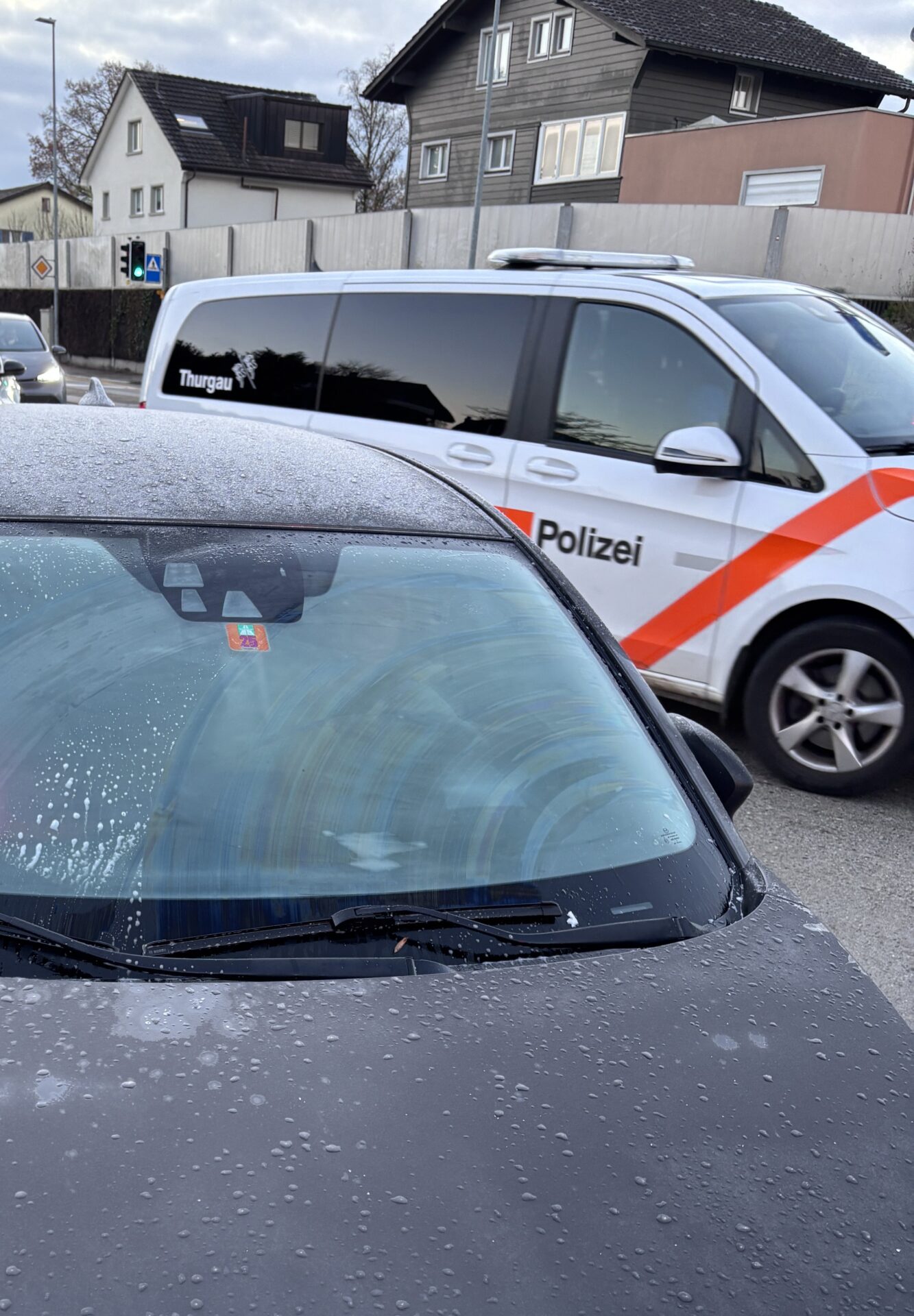 Bildlegende: Die Sicht war stark eingeschränkt. (Bild: Kantonspolizei Thurgau)