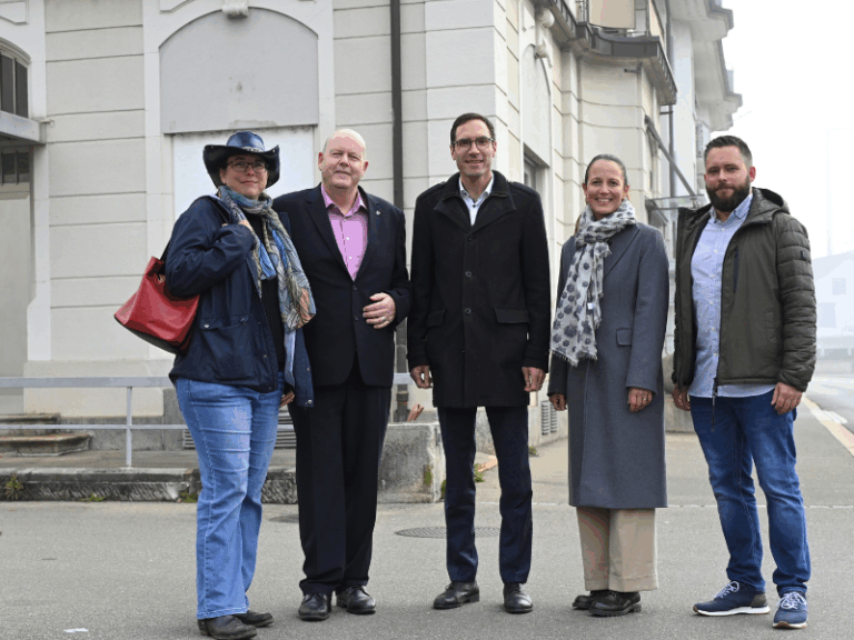 Von links: Franca Burkhardt (Gemeinde Wigoltingen), Thomas Ochs (Gemeinde Amlikon-Bissegg), Simon Wolfer, Dominique Bornhauser und Manuel Diethelm (alle Weinfelden). (Bild: Stadt Weinfelden)