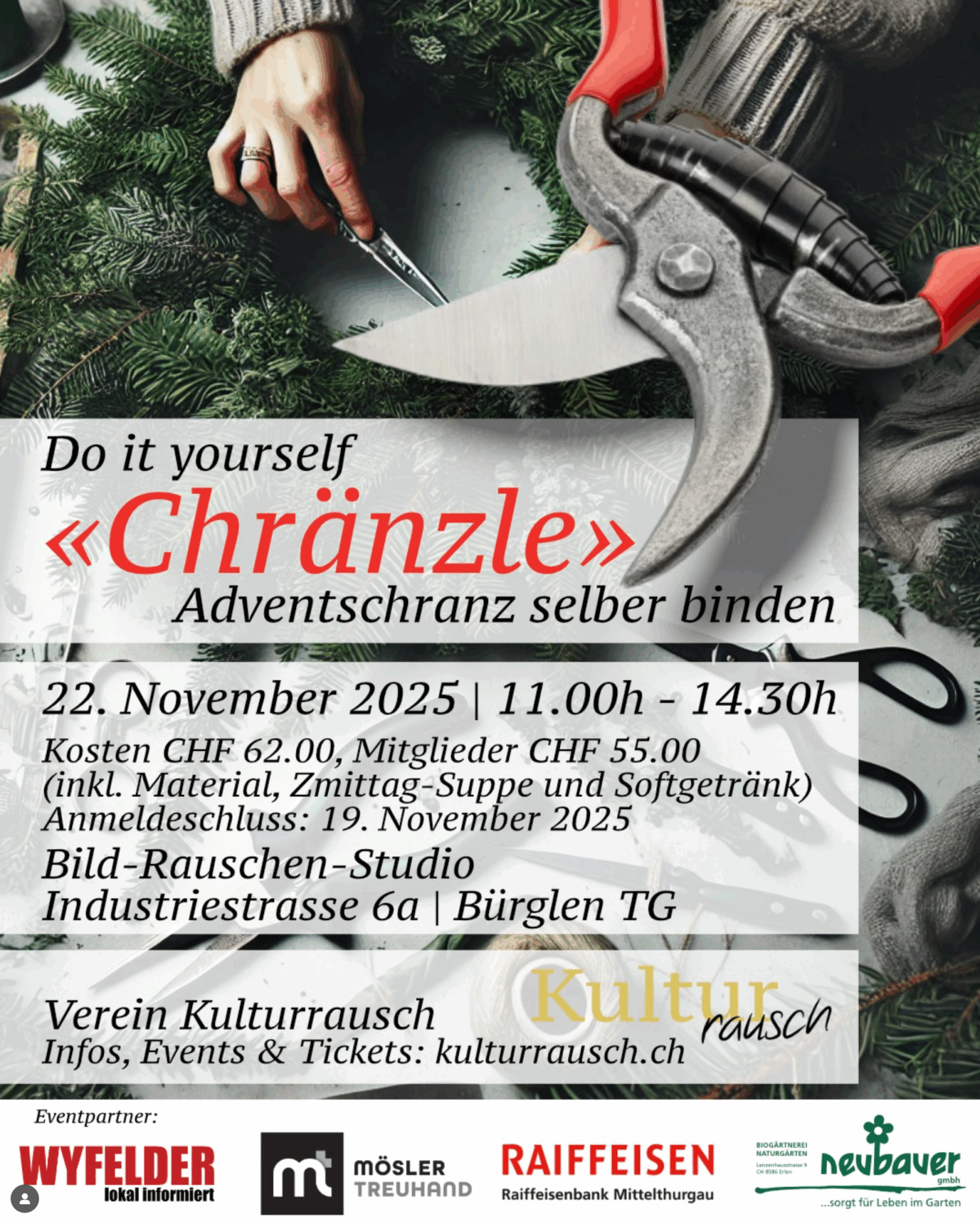 chränzle 2025 kulturrausch verein bildrauschen studio bürglen Wyfelder lokal informiert